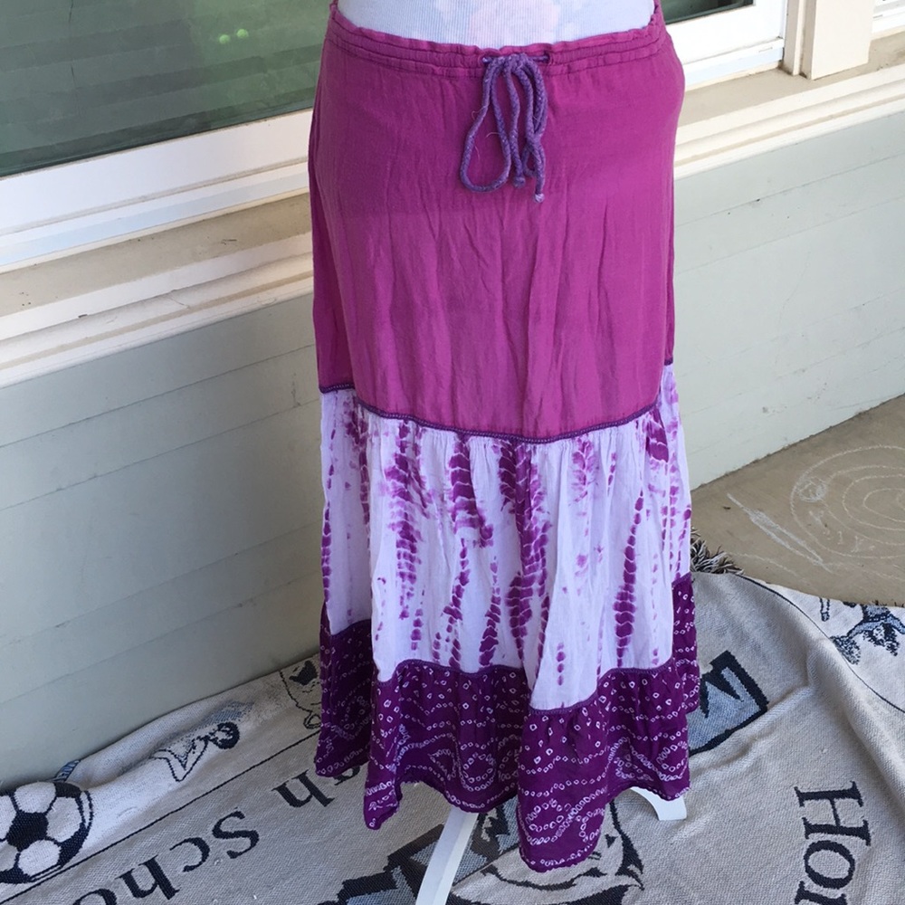 Tilly’s Boho Drawstring Skirt sz Small - Picture 5 of 8